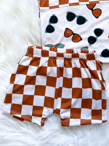 Checker Shorts with Pockets