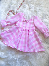 Load image into Gallery viewer, Pink Gingham Lluka dress