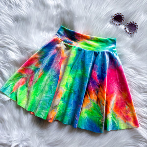 $25 Rainbow Velvet Circle Skirt