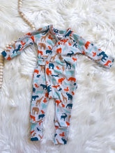 Load image into Gallery viewer, RTS 0/3M Animals River Romper