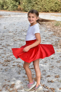 $25 Red Velvet Circle Skirt