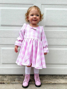 Pink Gingham Lluka dress