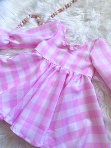 Pink Gingham Lluka dress