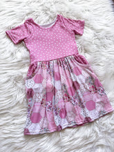 Load image into Gallery viewer, RTS 6 Pink Patchwork Sunny Dress