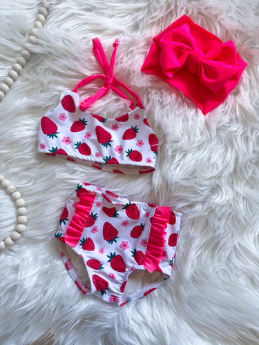 RTS 2T Strawberry Two Piece Swimsuit