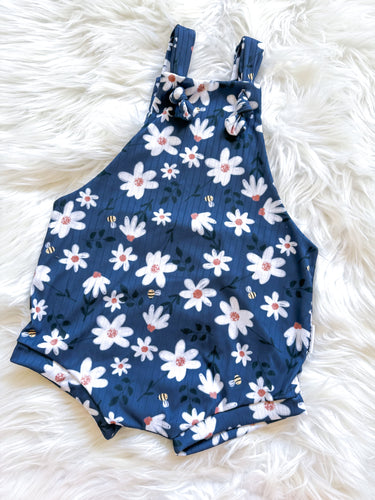 Blue Daisy Overalls